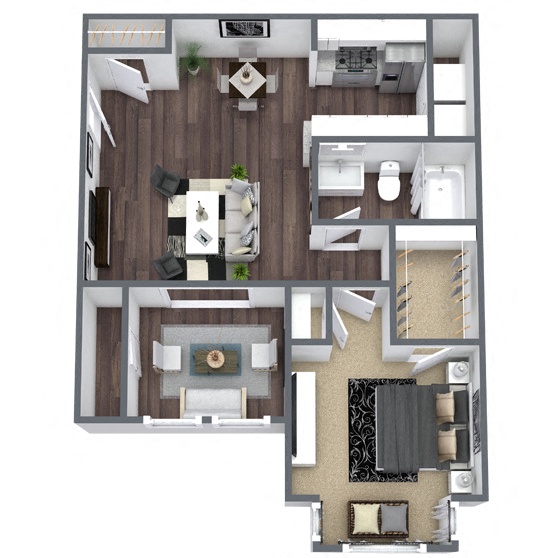 A4: 1 Bed 1 Bath
