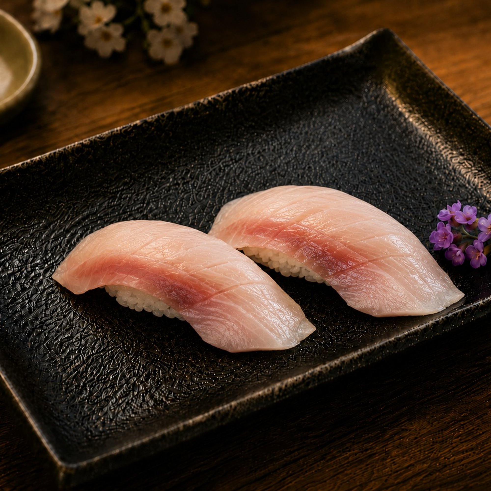 Yellowtail Belly/ Hamachi Toro Sushi (2pcs)