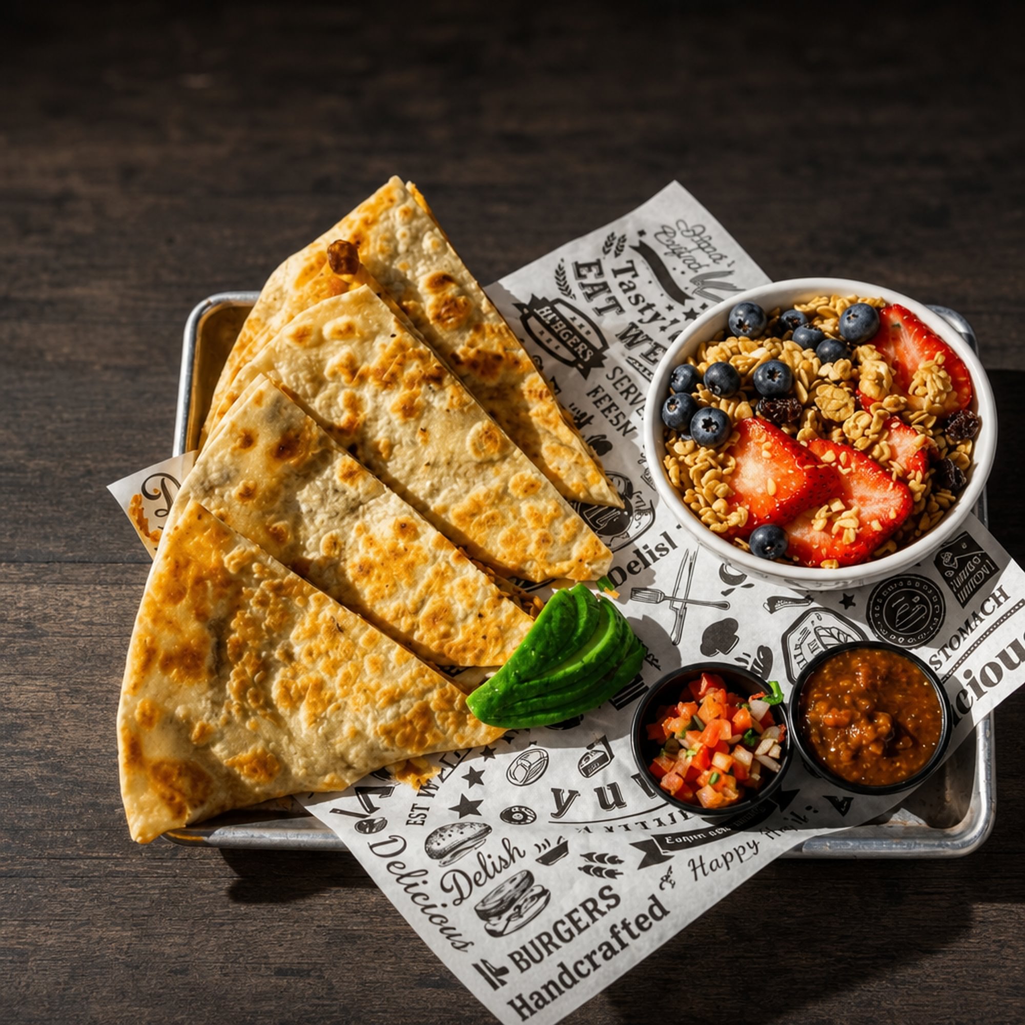 Breakfast Carne Asada Quesadilla