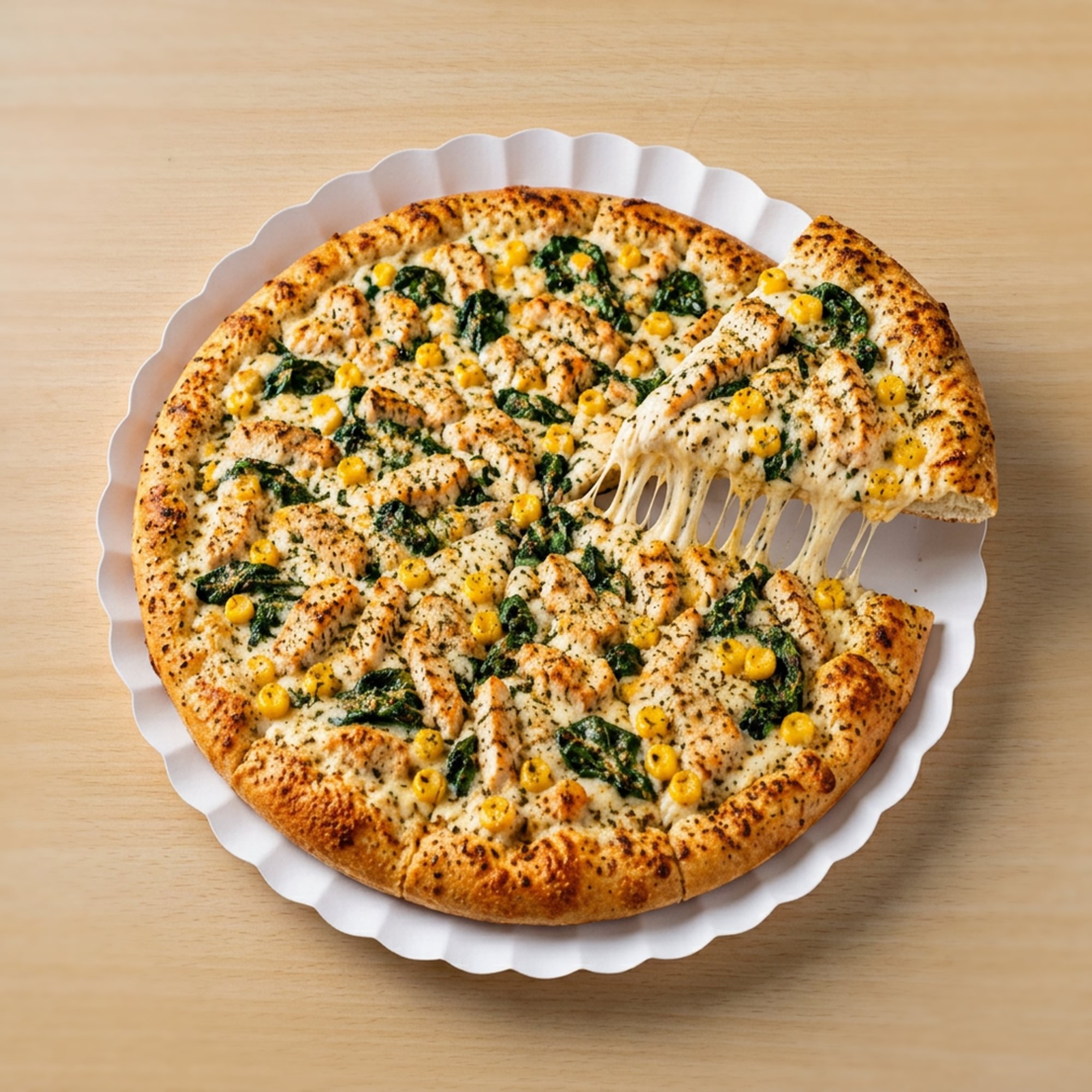 Chicken Alfredo Pizza