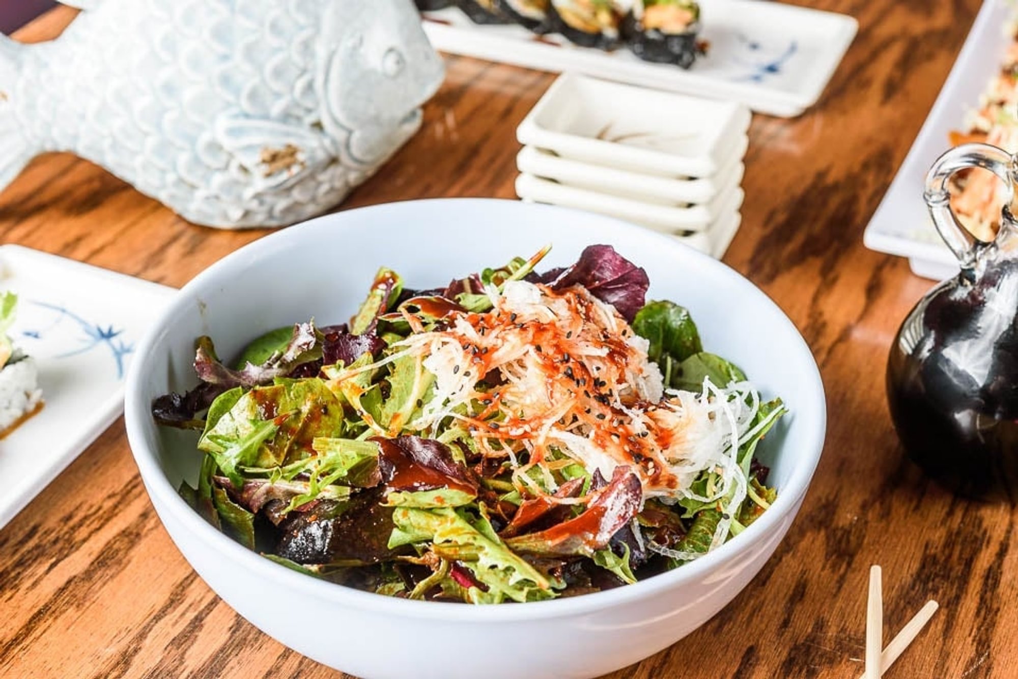 Spicy Seafood Salad (Hwe Muchim) •