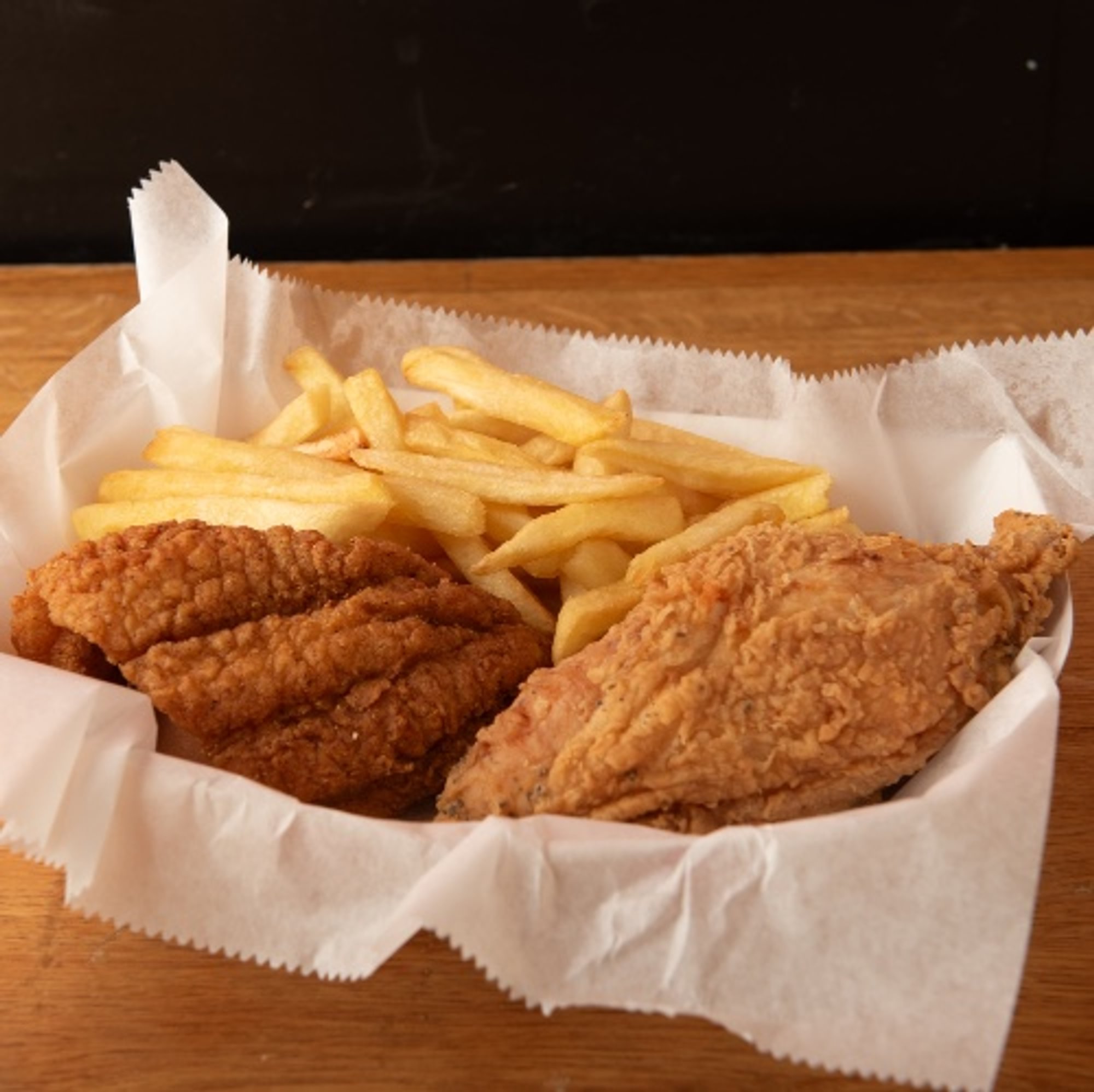 1 Catfish and 1 Piece Breast Combo