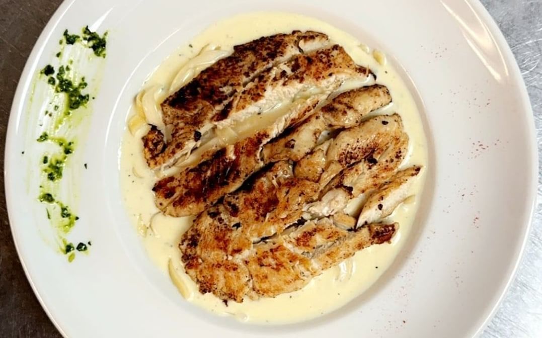 Fettuccine Alfredo with Grilled Chicken