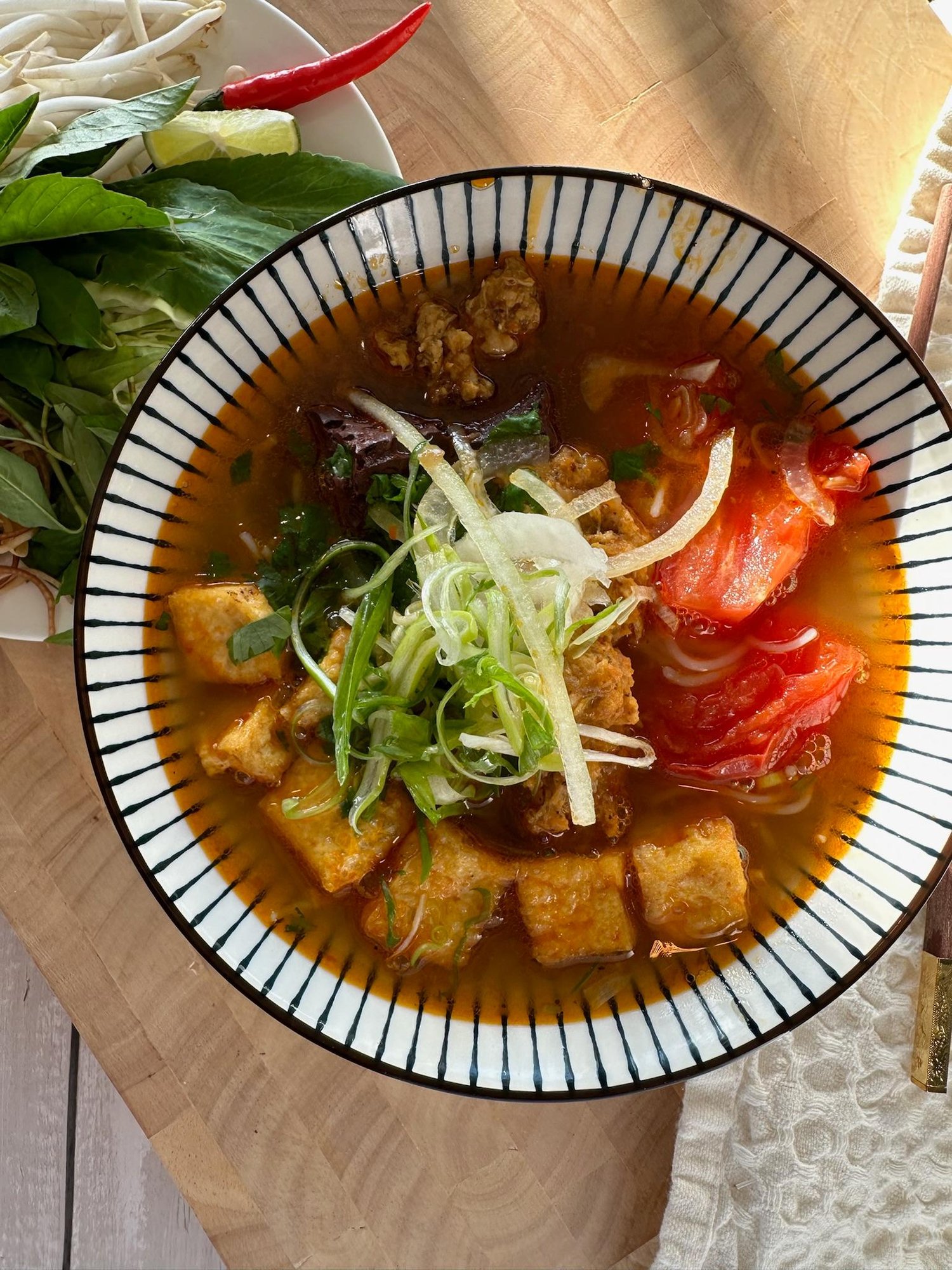 Crabcake Noodle Soup (Bun Rieu)