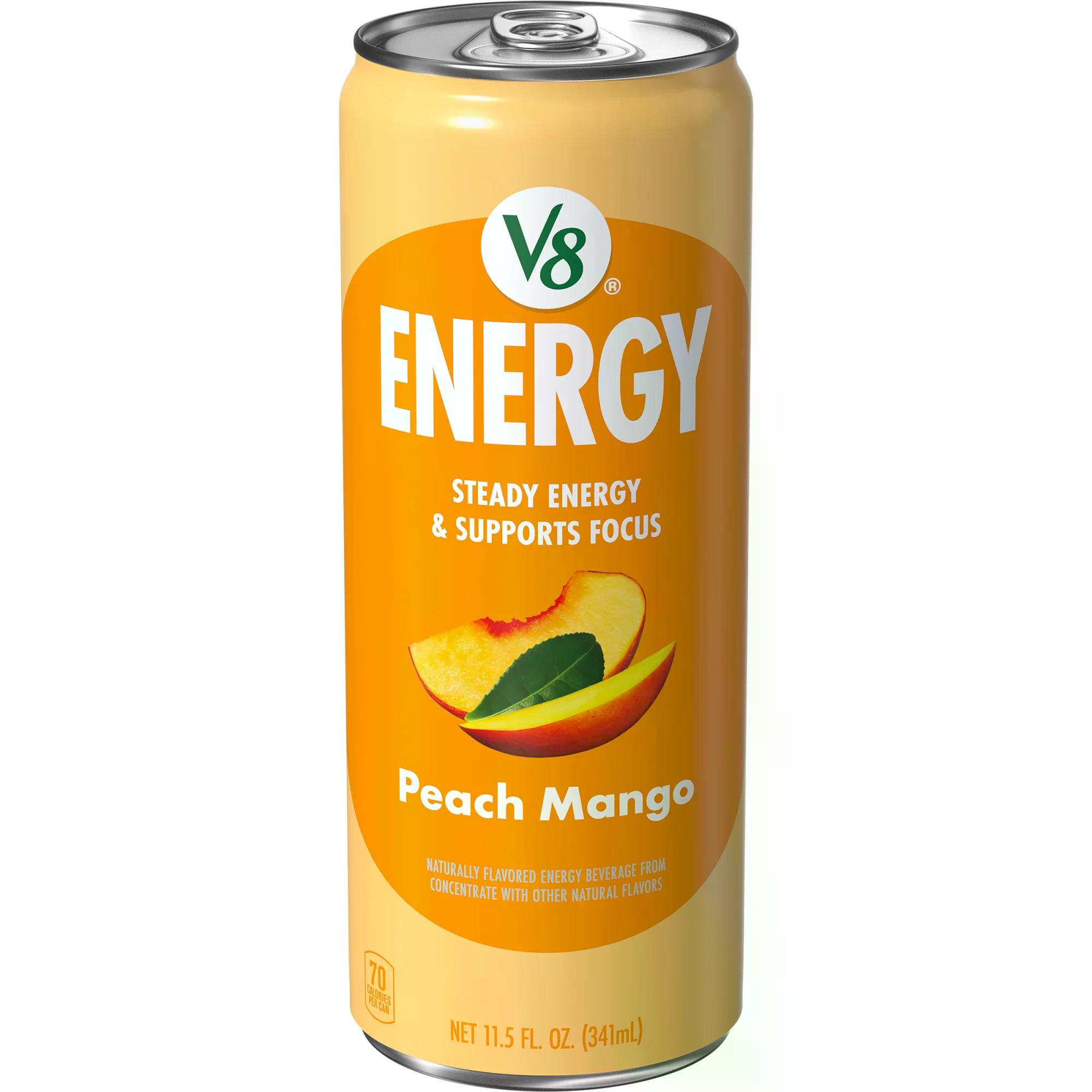 V8 Energy Peach Mango 11.5oz
