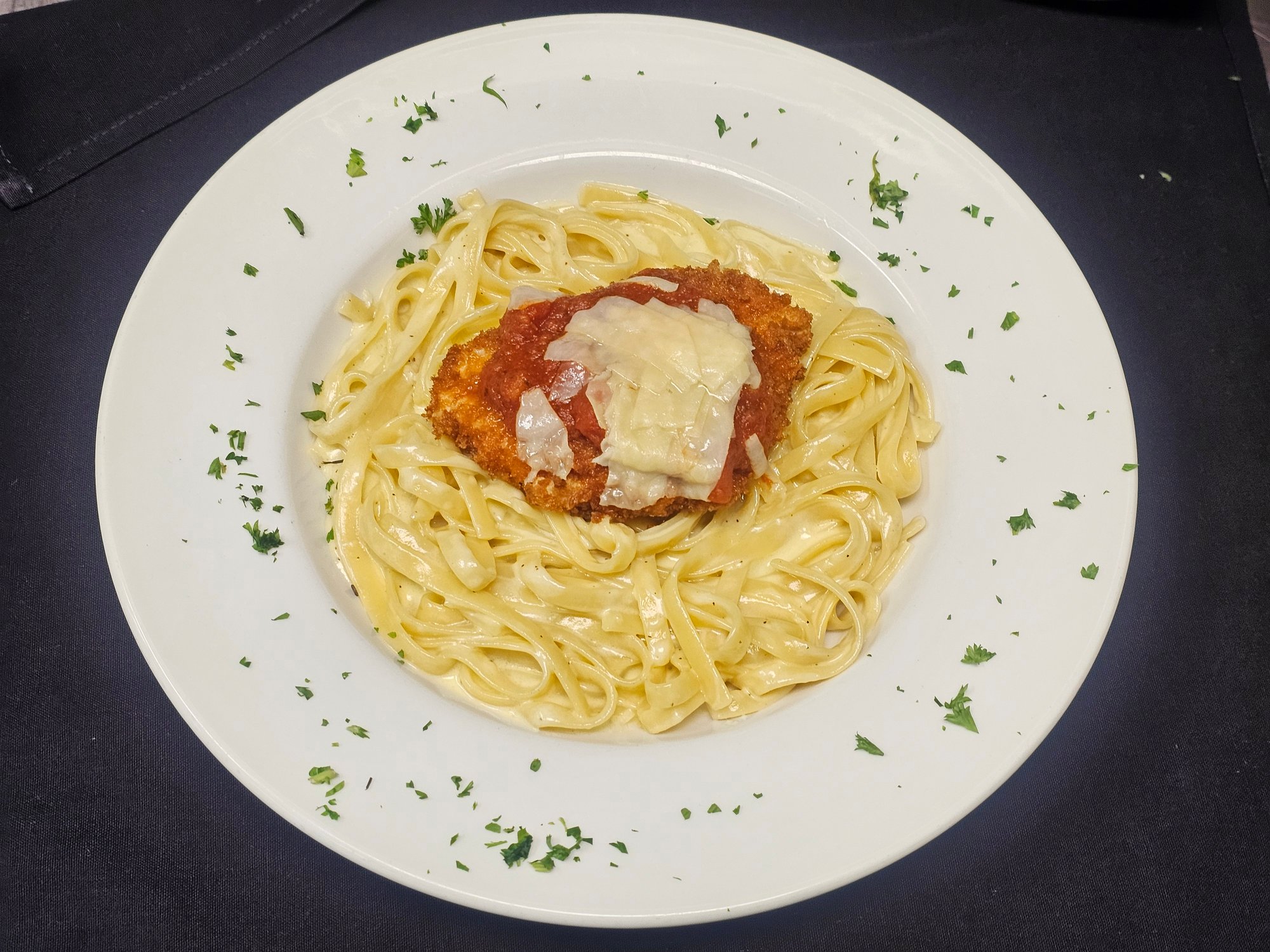 Chicken Parmesan Alfredo