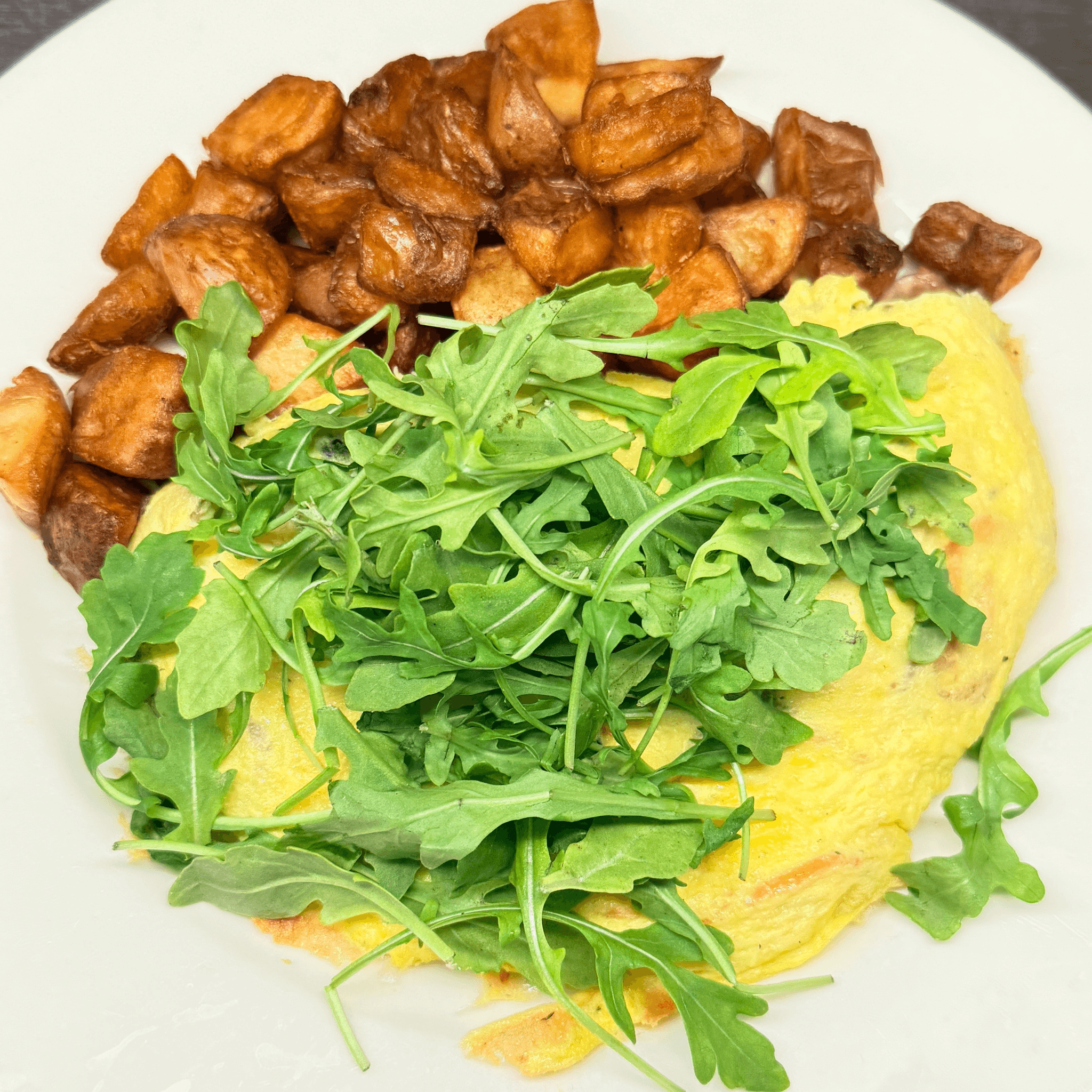 Caramelized Onion & Mushroom Omelette