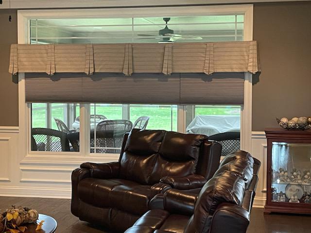 We believe that our Honeycomb Shades and Valances are truly a match made in heaven. Look how beautifully dressed these windows in Plainfield look.