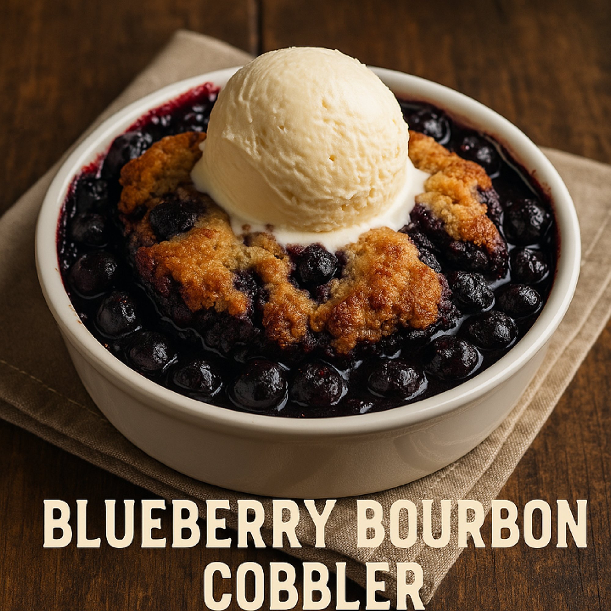 Blueberry Bourbon Cobbler