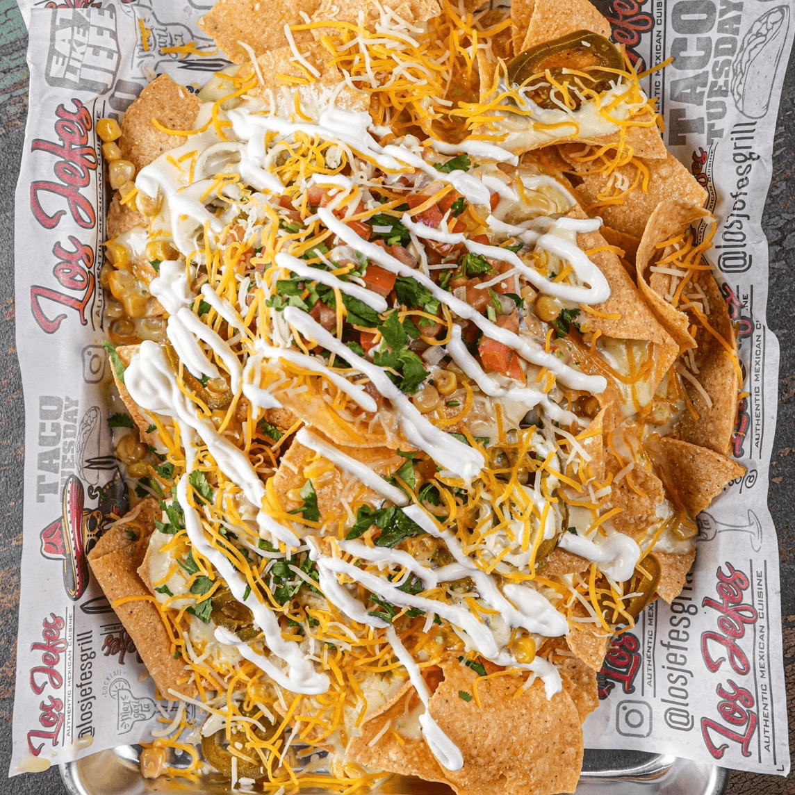 Jefes loaded nachos