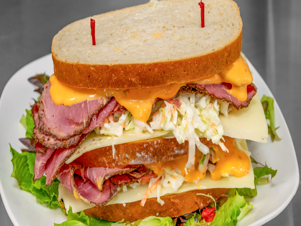 Pastrami & Swiss Sloppy Joe