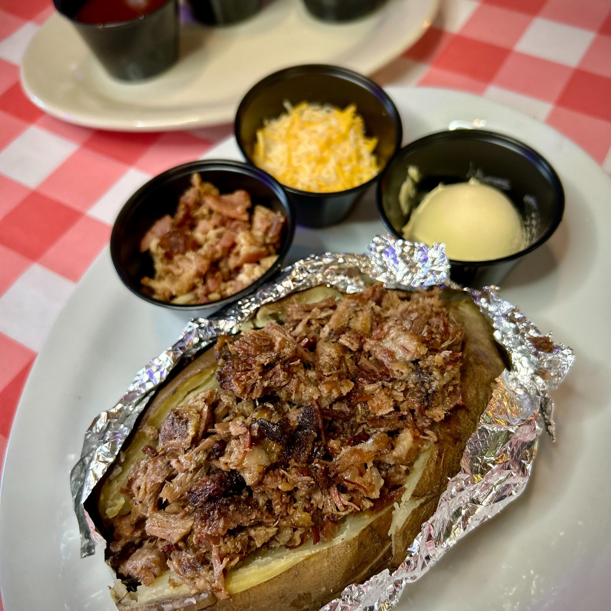 Baked Potatoes with Meat