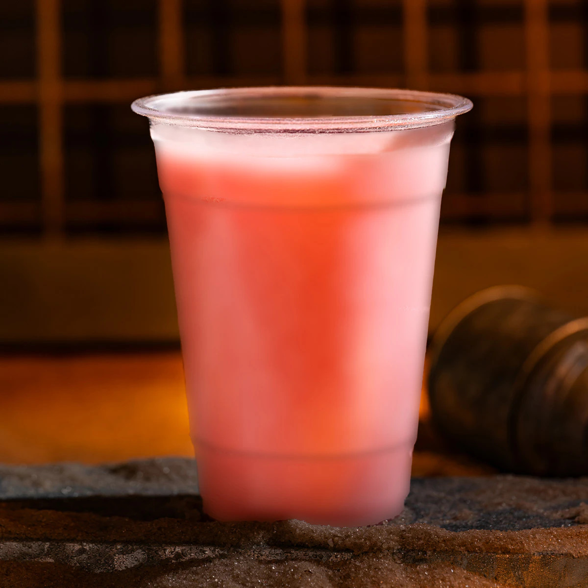 Pink Milk Cooler with Rum