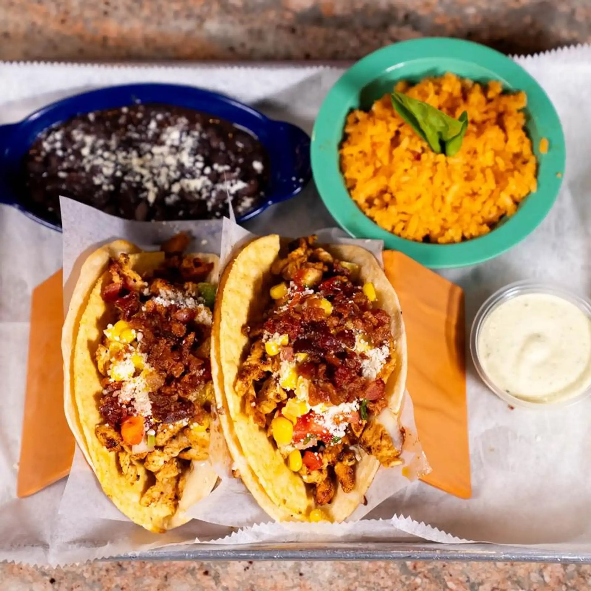 Lunch Tacos De Asada