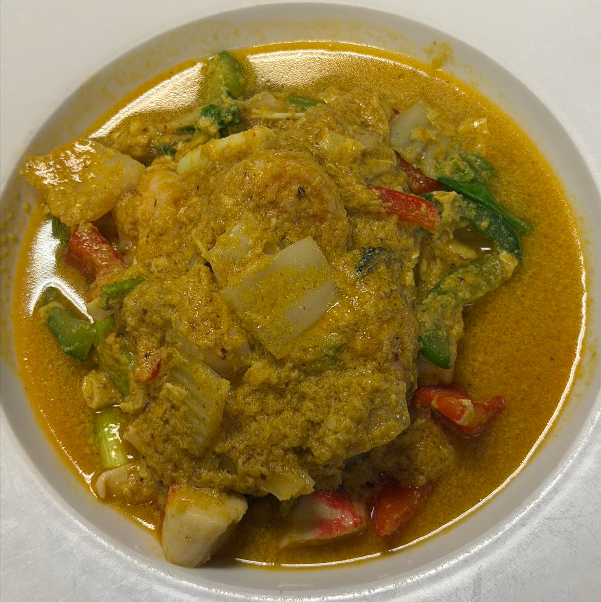 Yellow Curry Seafood Stir-Fry Special