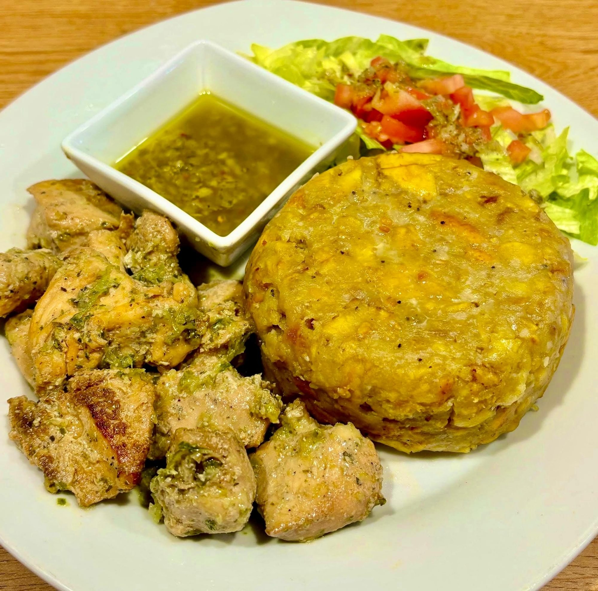 Mofongo + Chimi Chicken