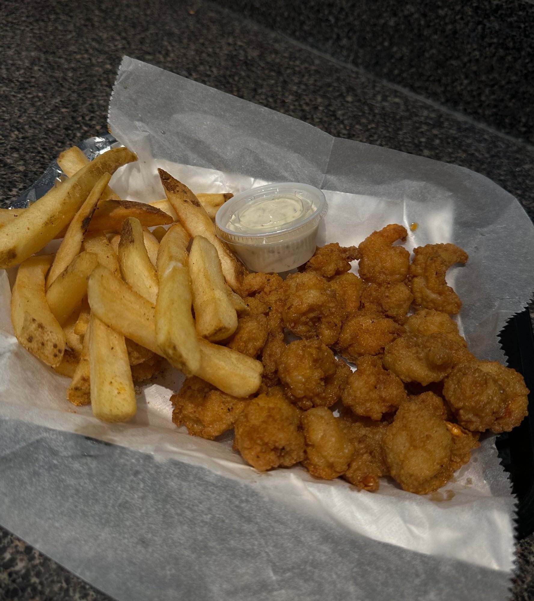 Popcorn Shrimp Dinner