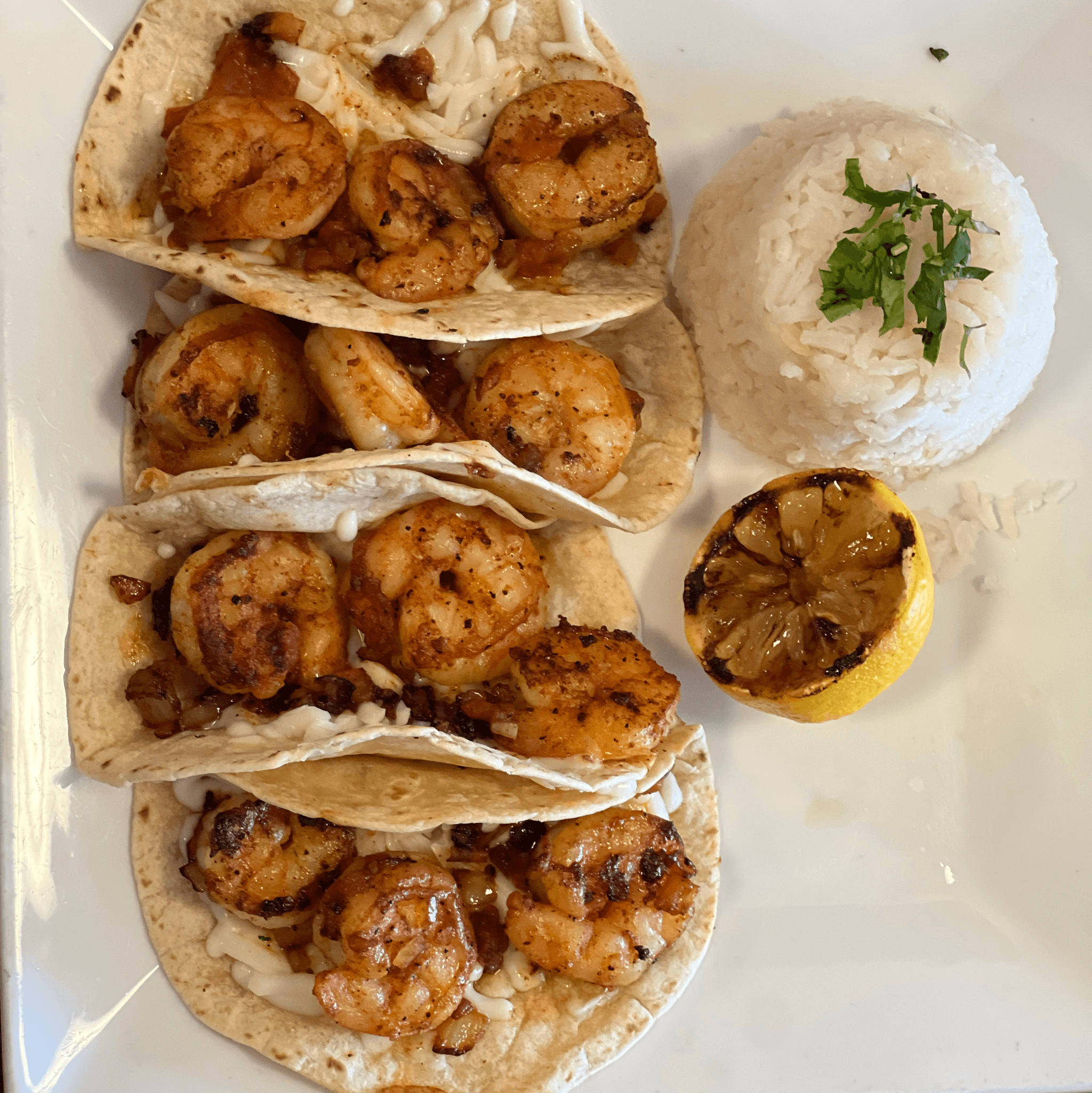 Tacos de camarón