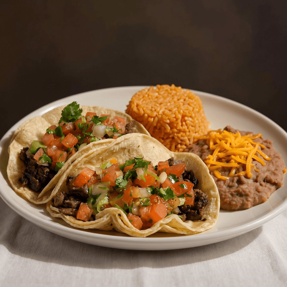 Combo #8, 2 Soft Tacos