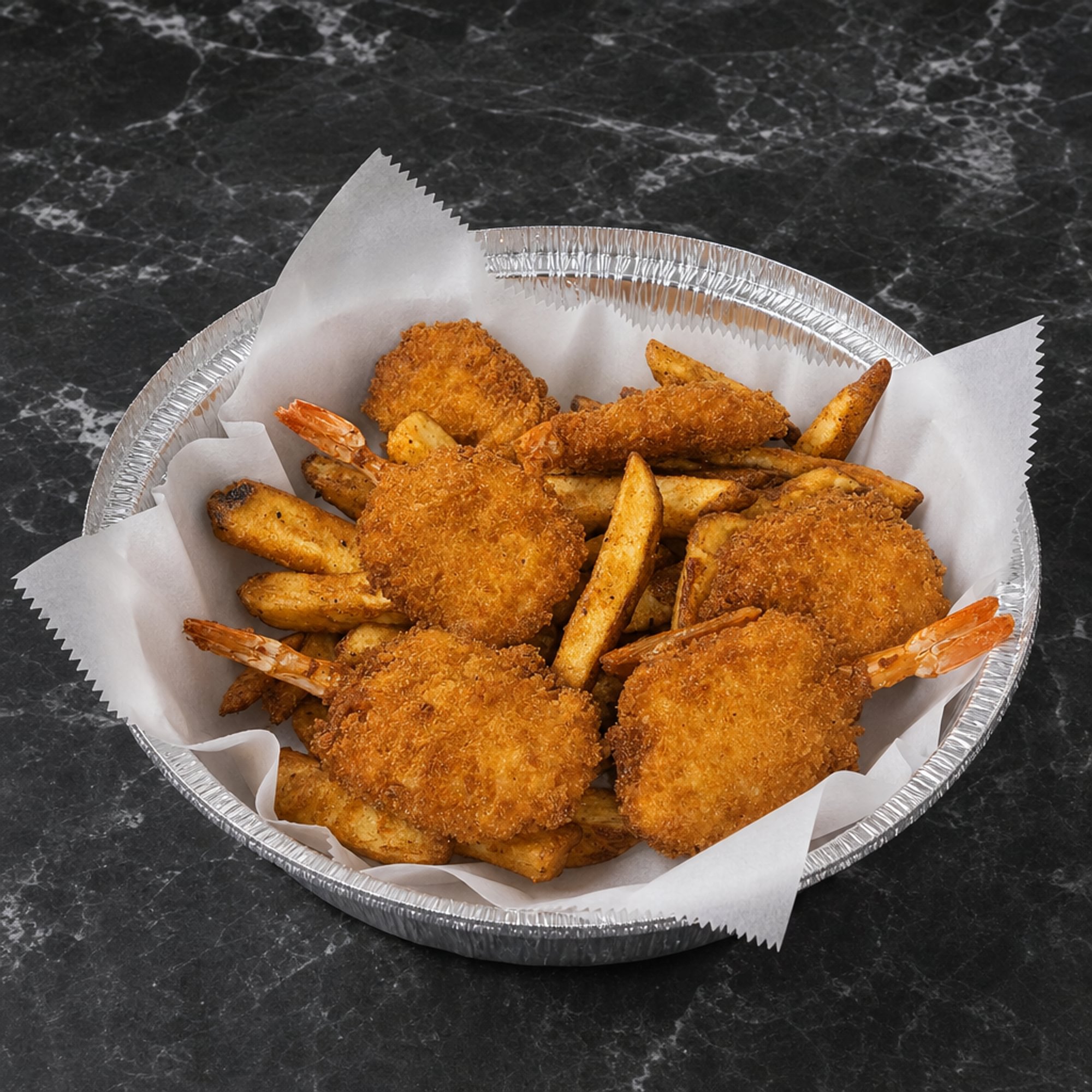 Shrimp in a Basket