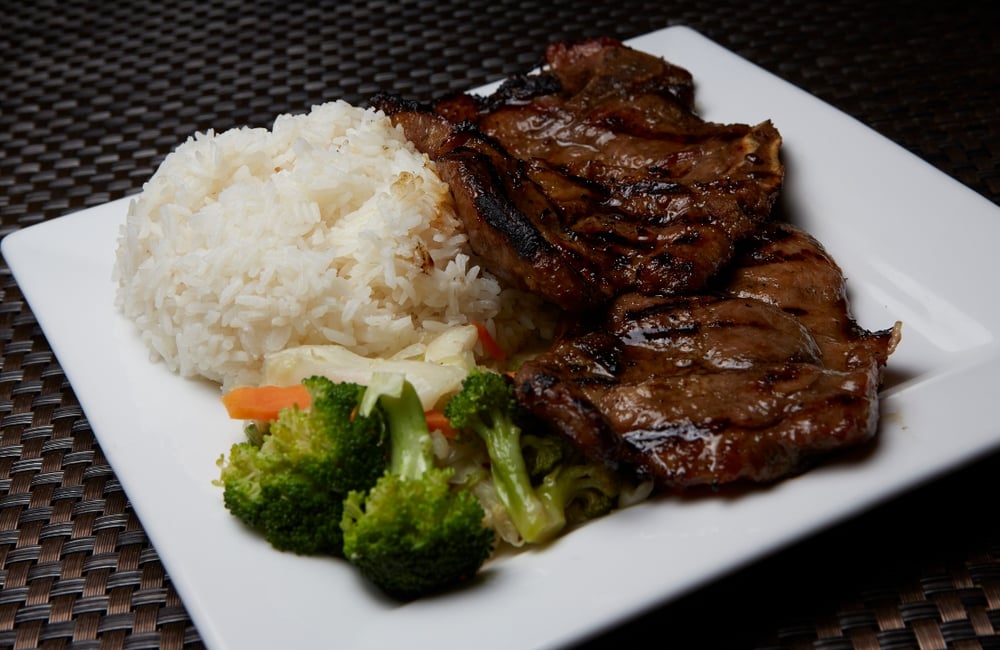 Grilled Pork Chop Broccoli Entree