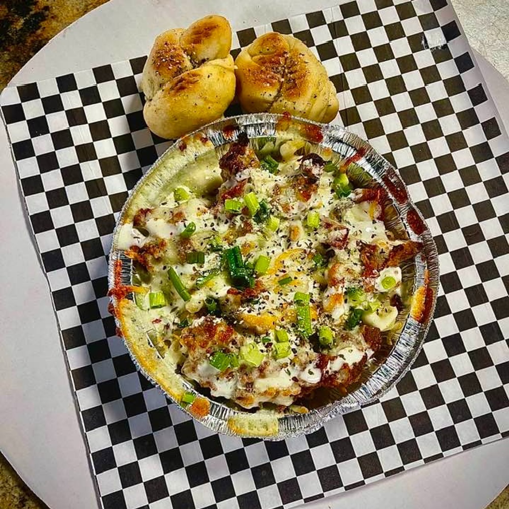 CHICKEN BACON RANCH PIZZA BOWL