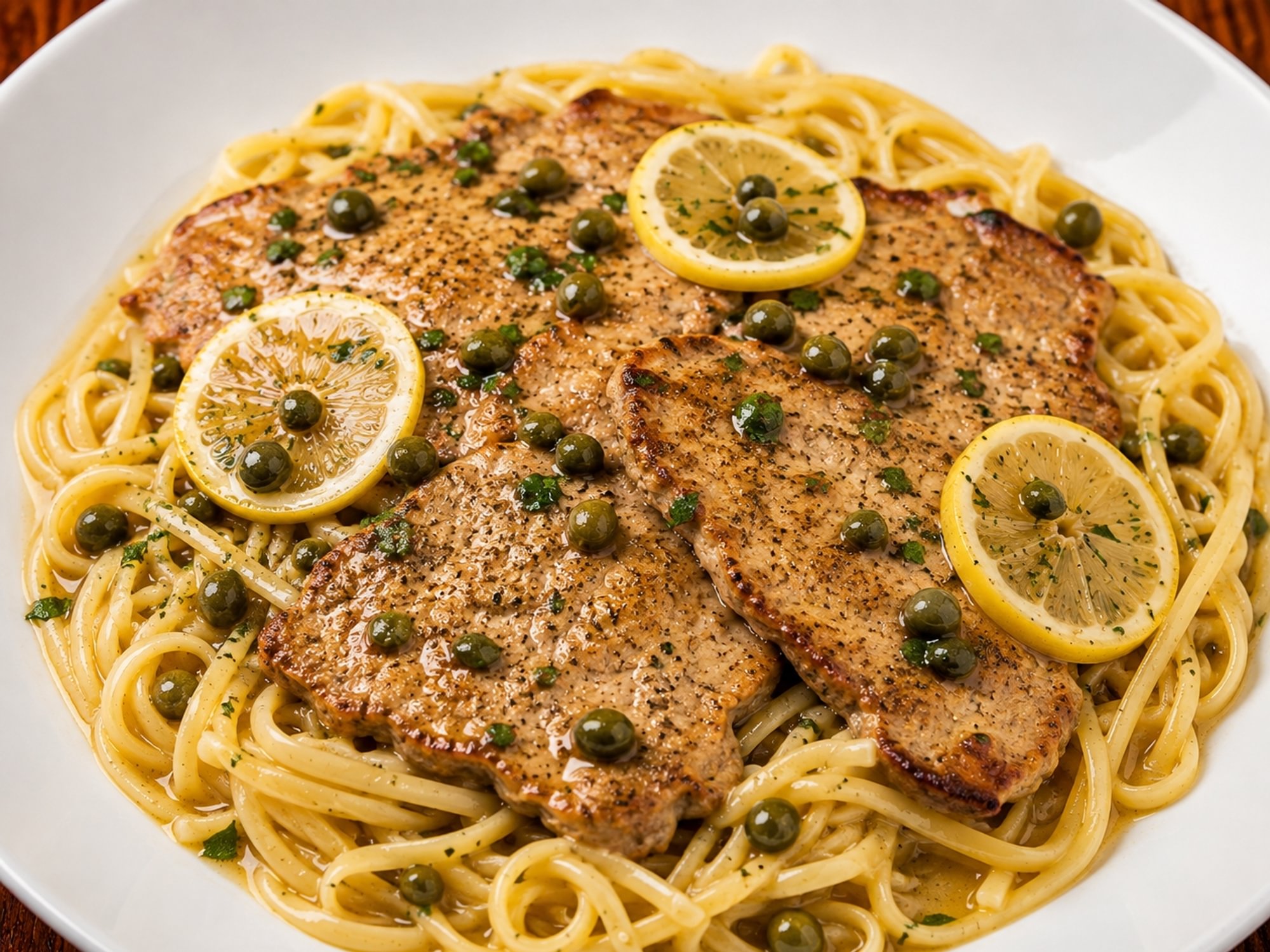 VEAL PICCATA LINGUINE