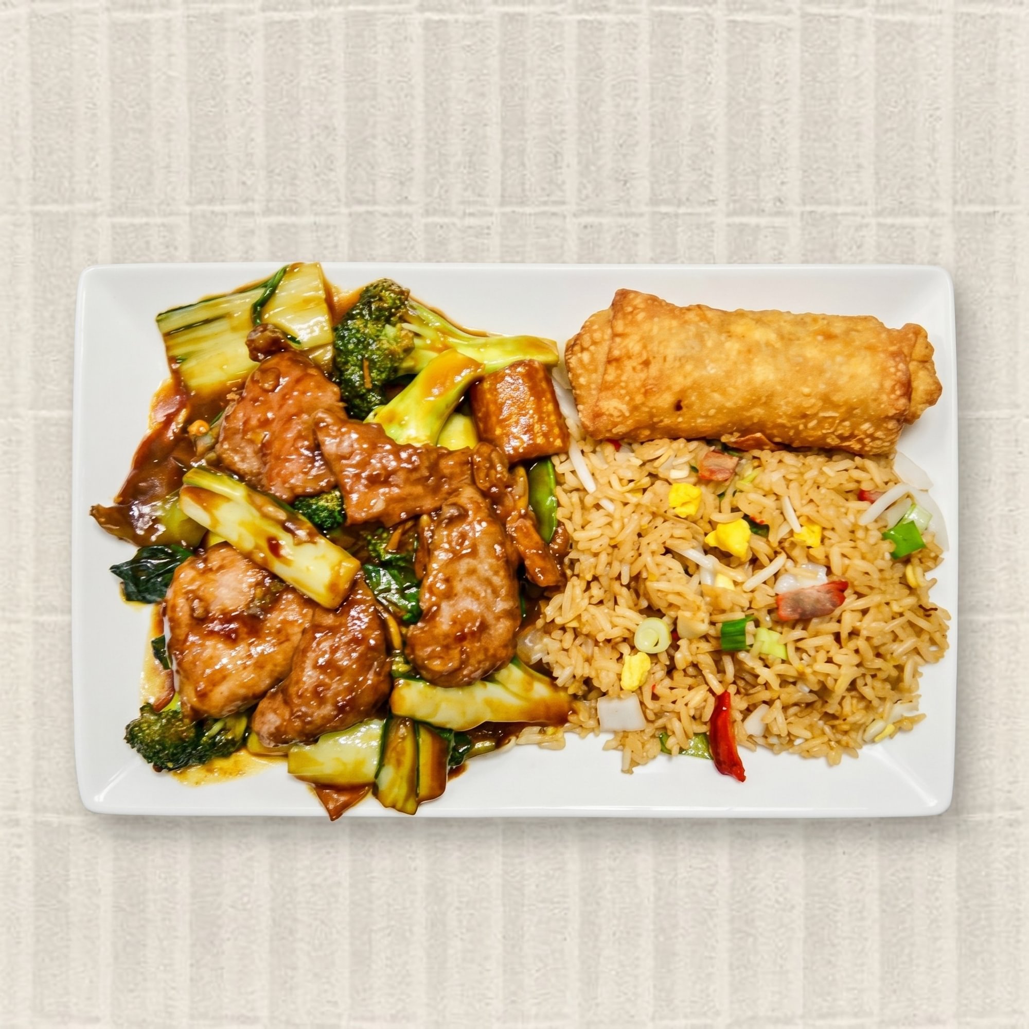 18. Szechuan Beef Platter