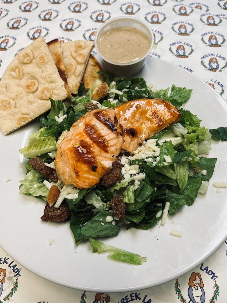 Salmon Ceasar Salad