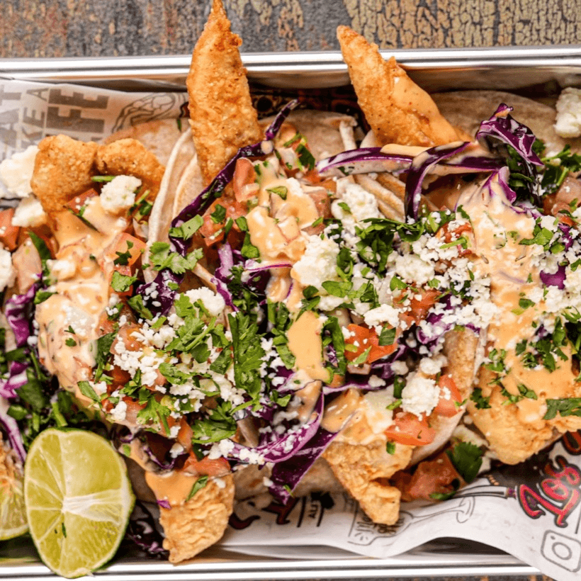 Baja red fish tacos