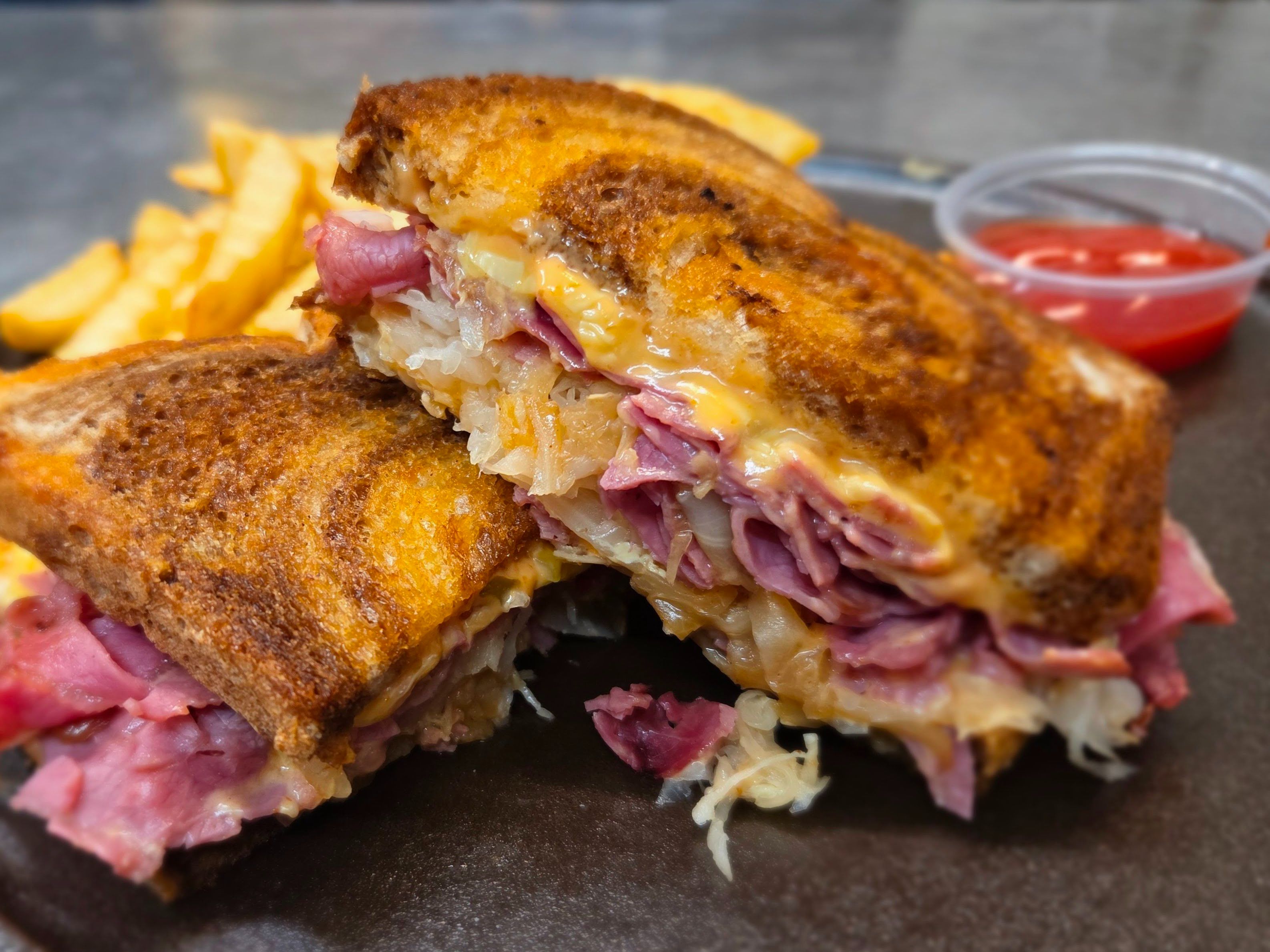 Grilled Reuben w/Fries