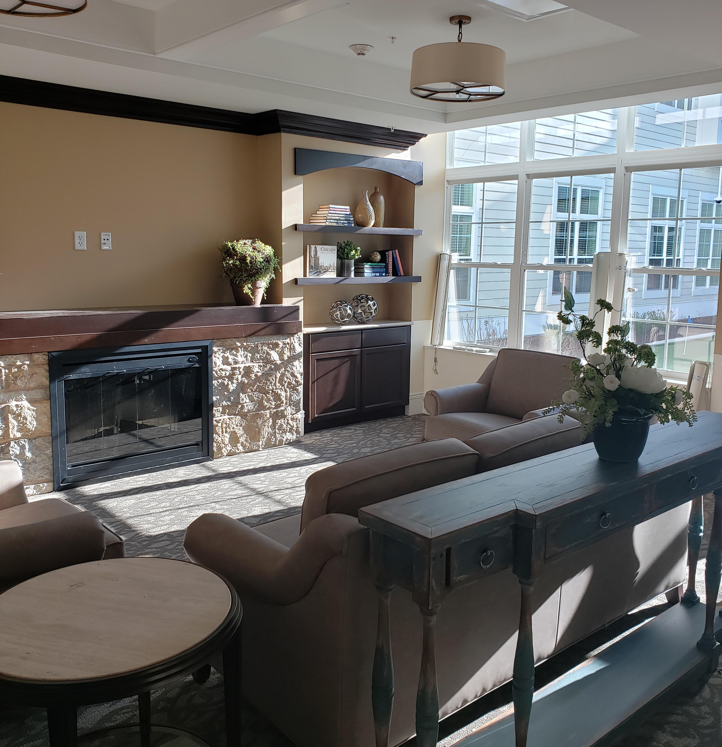 Living room at the Silverado North Shore Memory Care Community