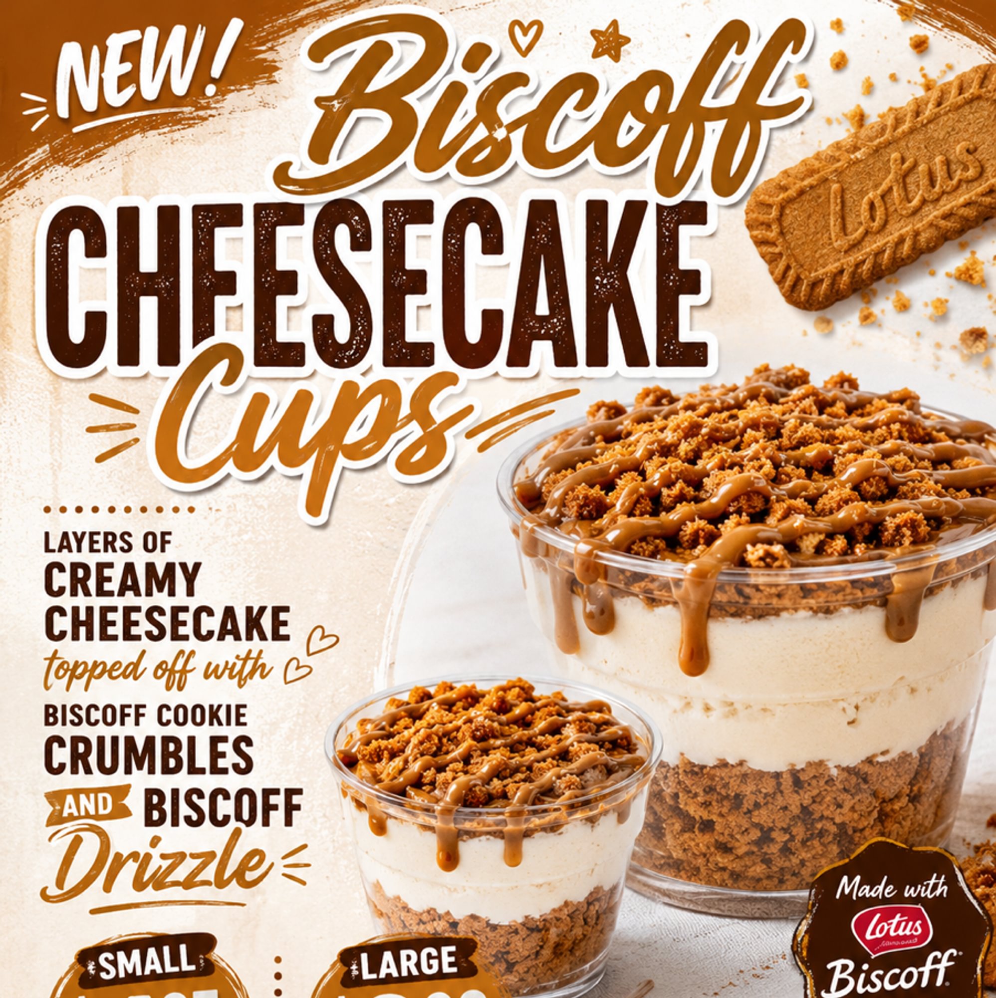 Biscoff Cheesecake Cups