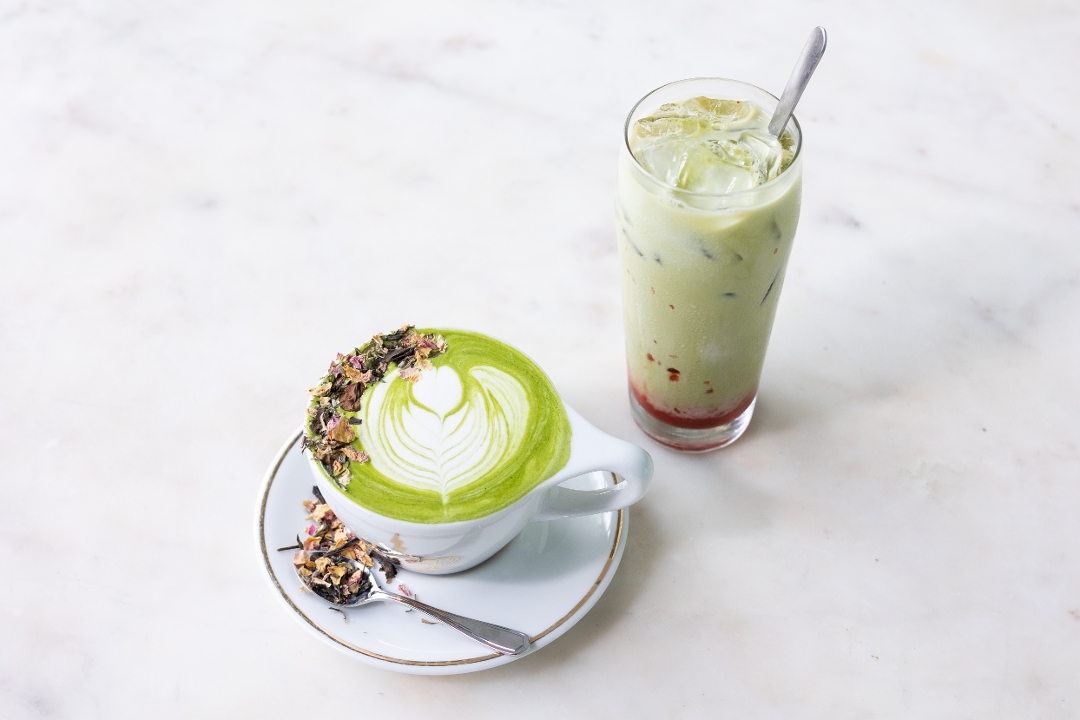Strawberry Matcha Latte