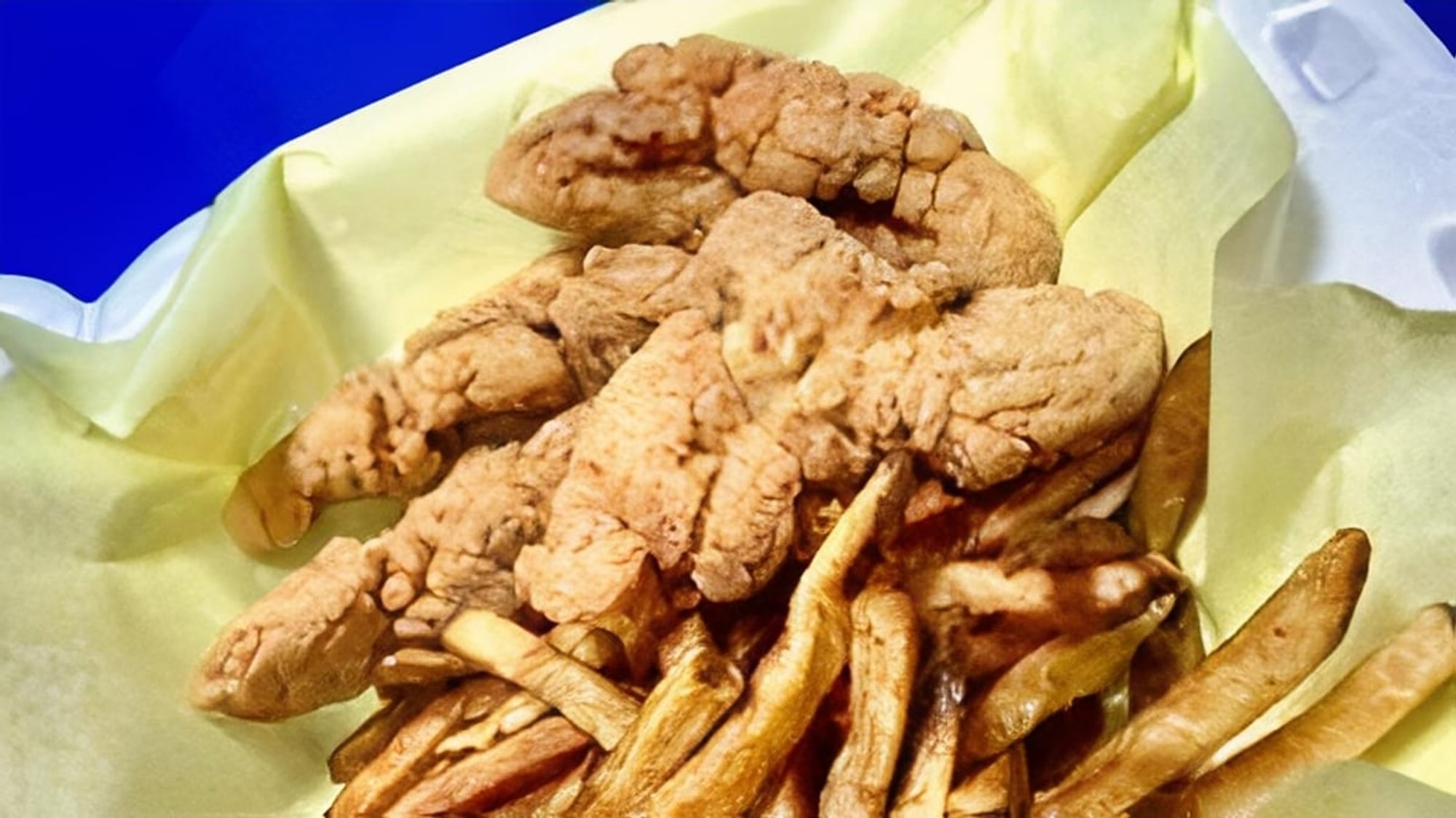 4 Piece Chicken Strips with Fries