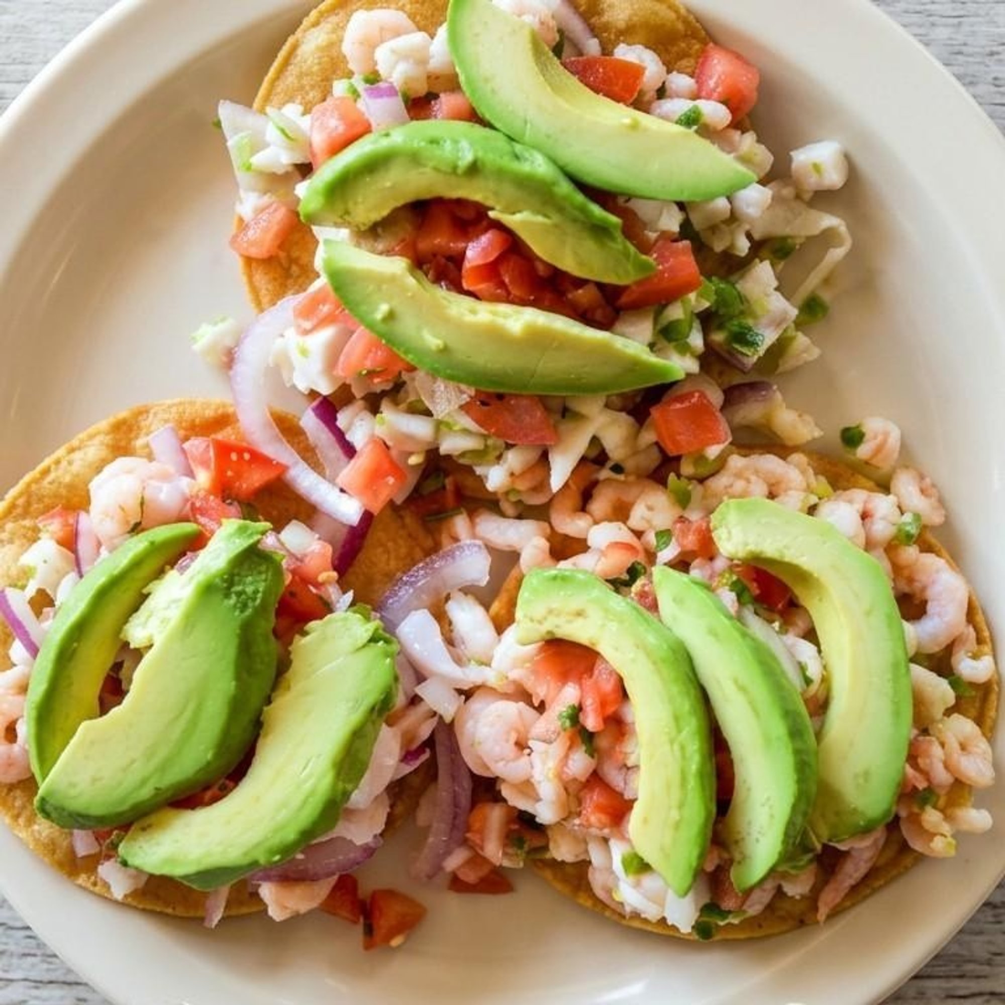 Tostada De Camarones