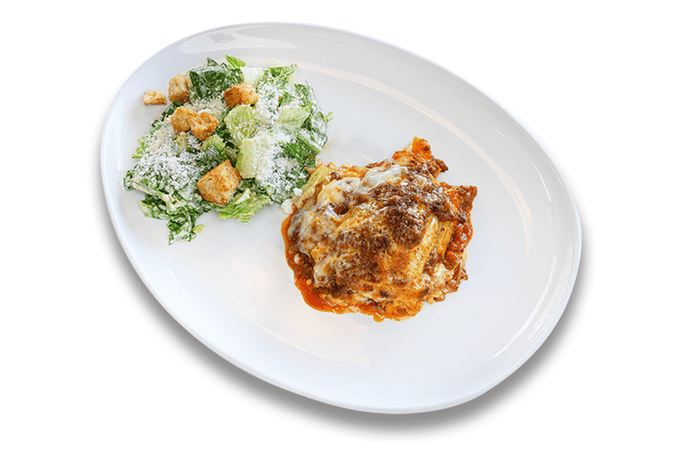 Lasagna and Salad