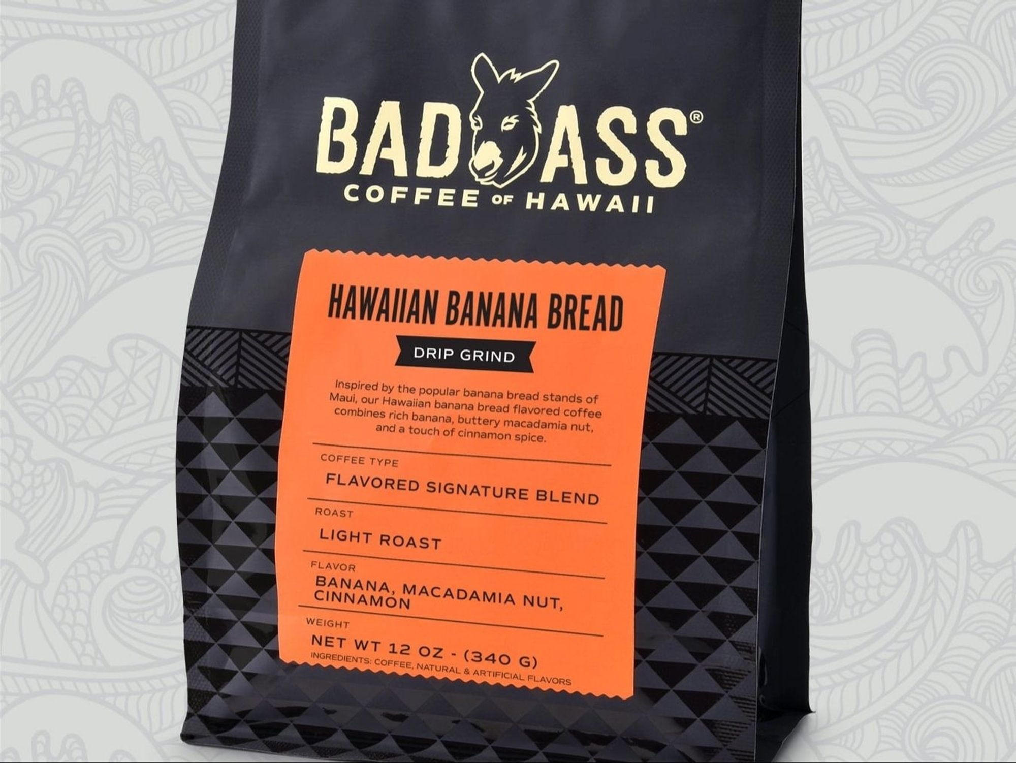 Hawaiian Banana Bread Flavored Coffee | 12oz Bag Drip Grind