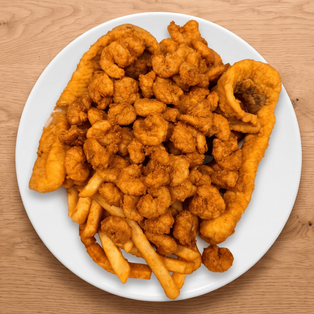 Fried Alaskan Whitefish & Popcorn Shrimp