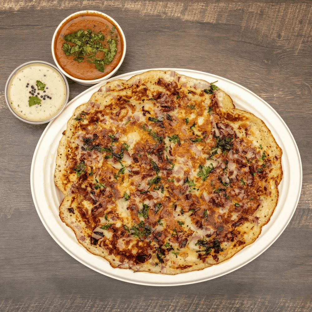 Onion Chilli Uthappam