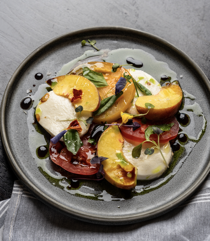 Peach & Tomato Caprese