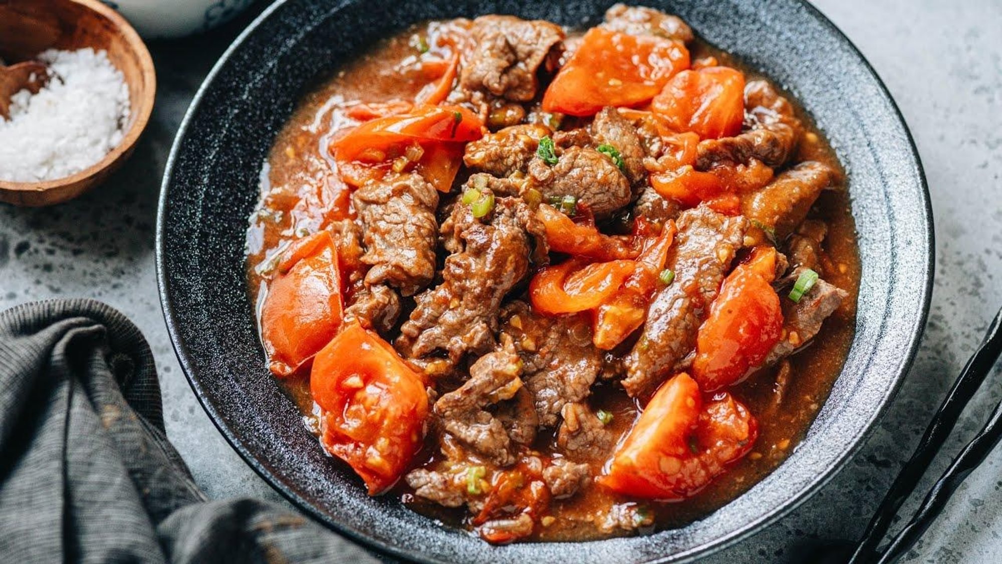 Beef and Tomato Stir Fry 牛肉番茄饭