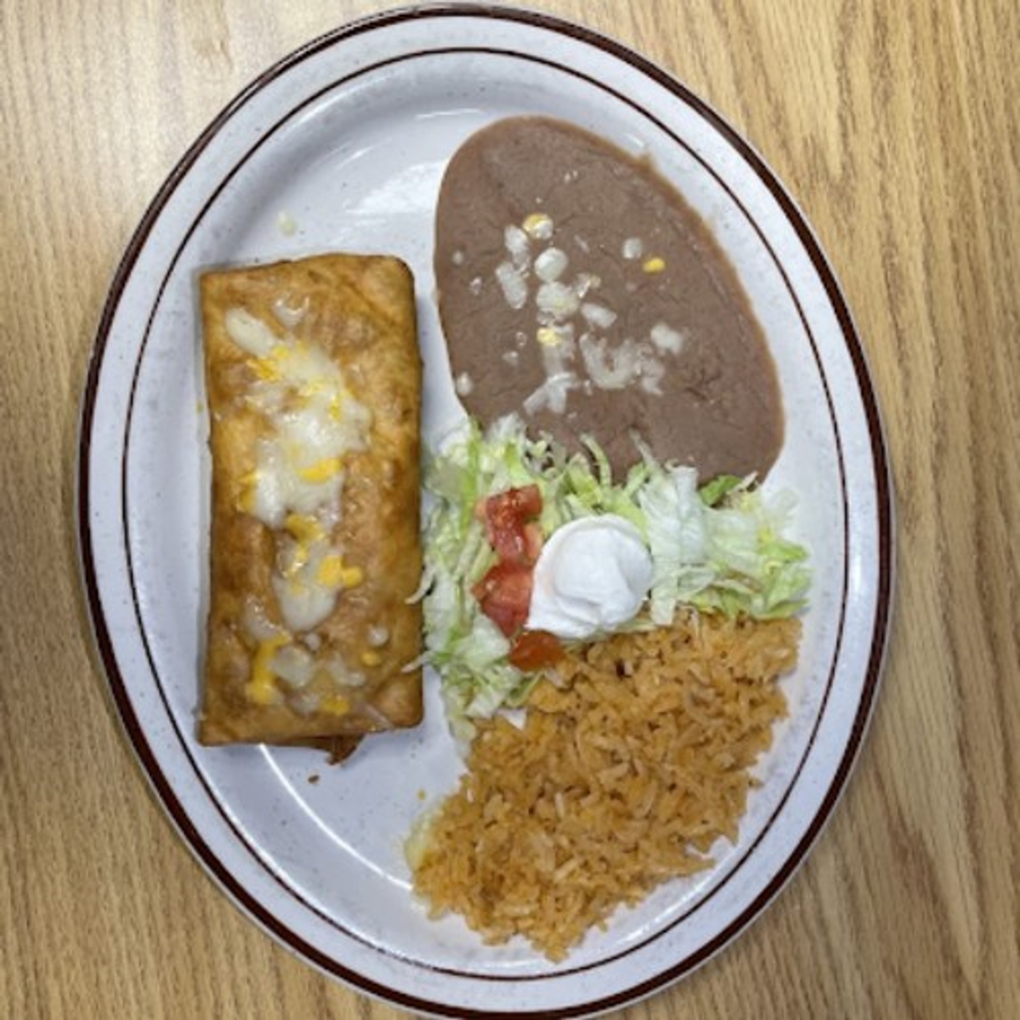 Chimichanga - Lunch Combination