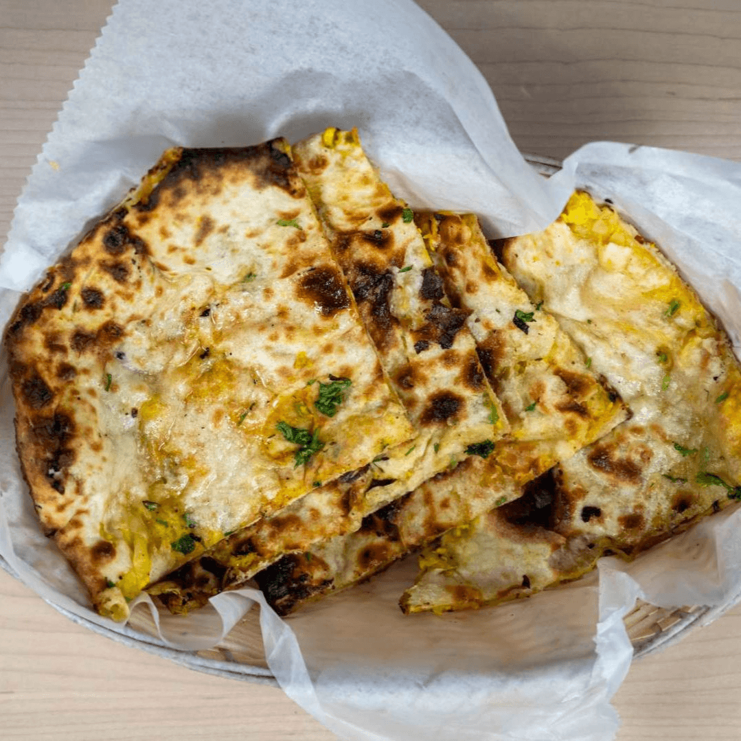 Aloo (Potato) Naan or Gobi (Cauliflower) Naan