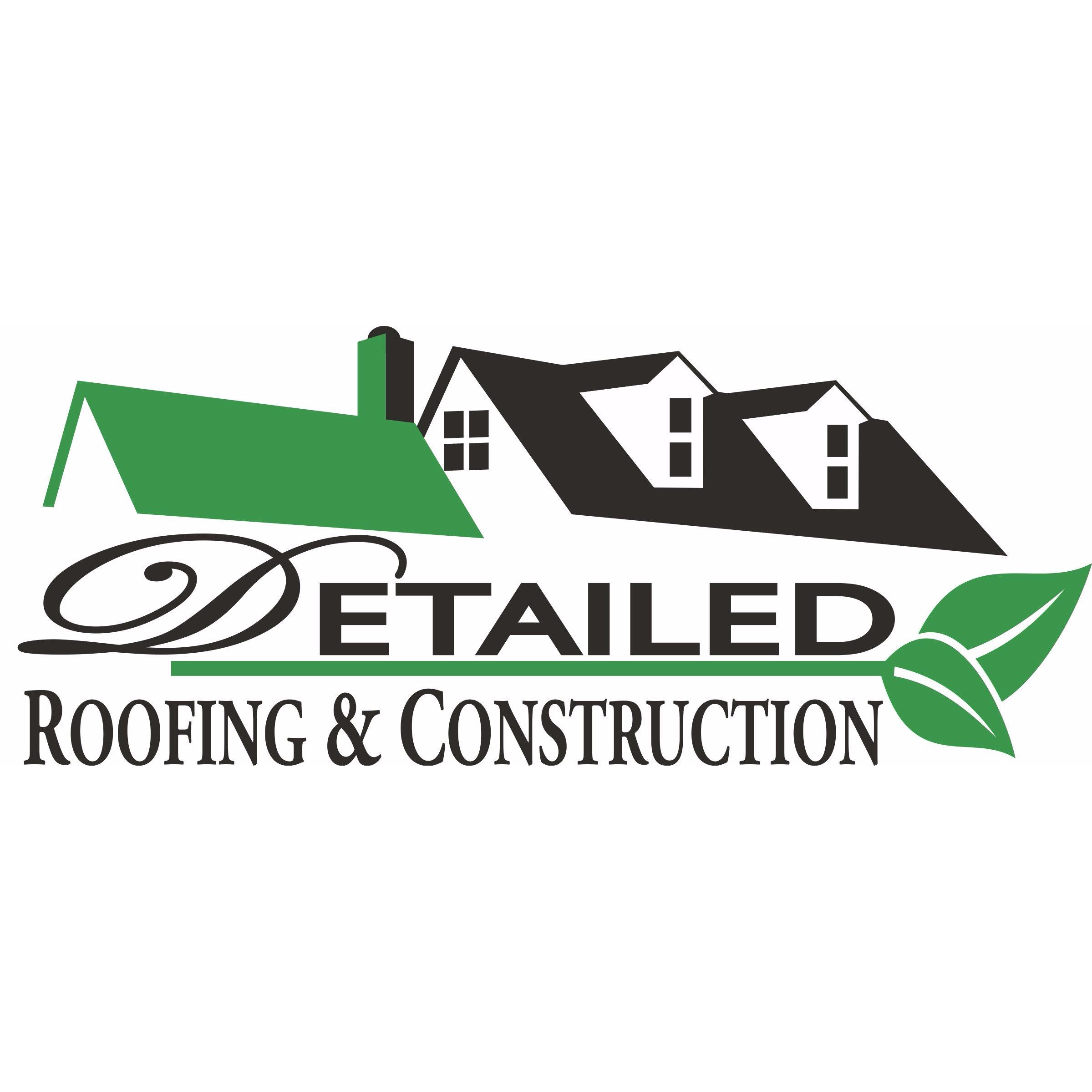 Detailed Roofing and Construction Logo