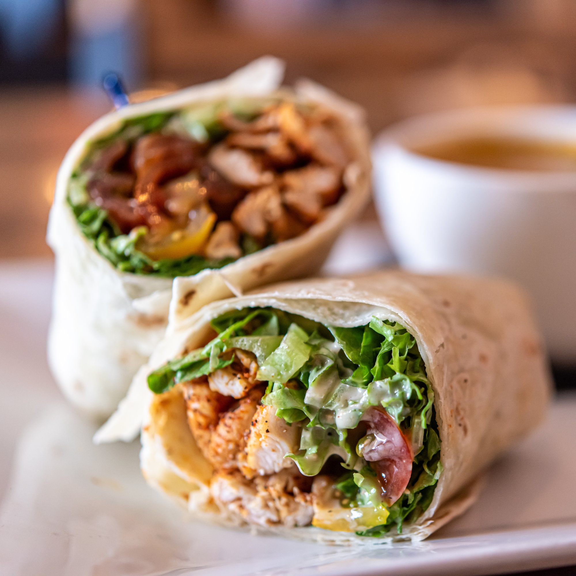 Cajun Caesar Chicken Wrap