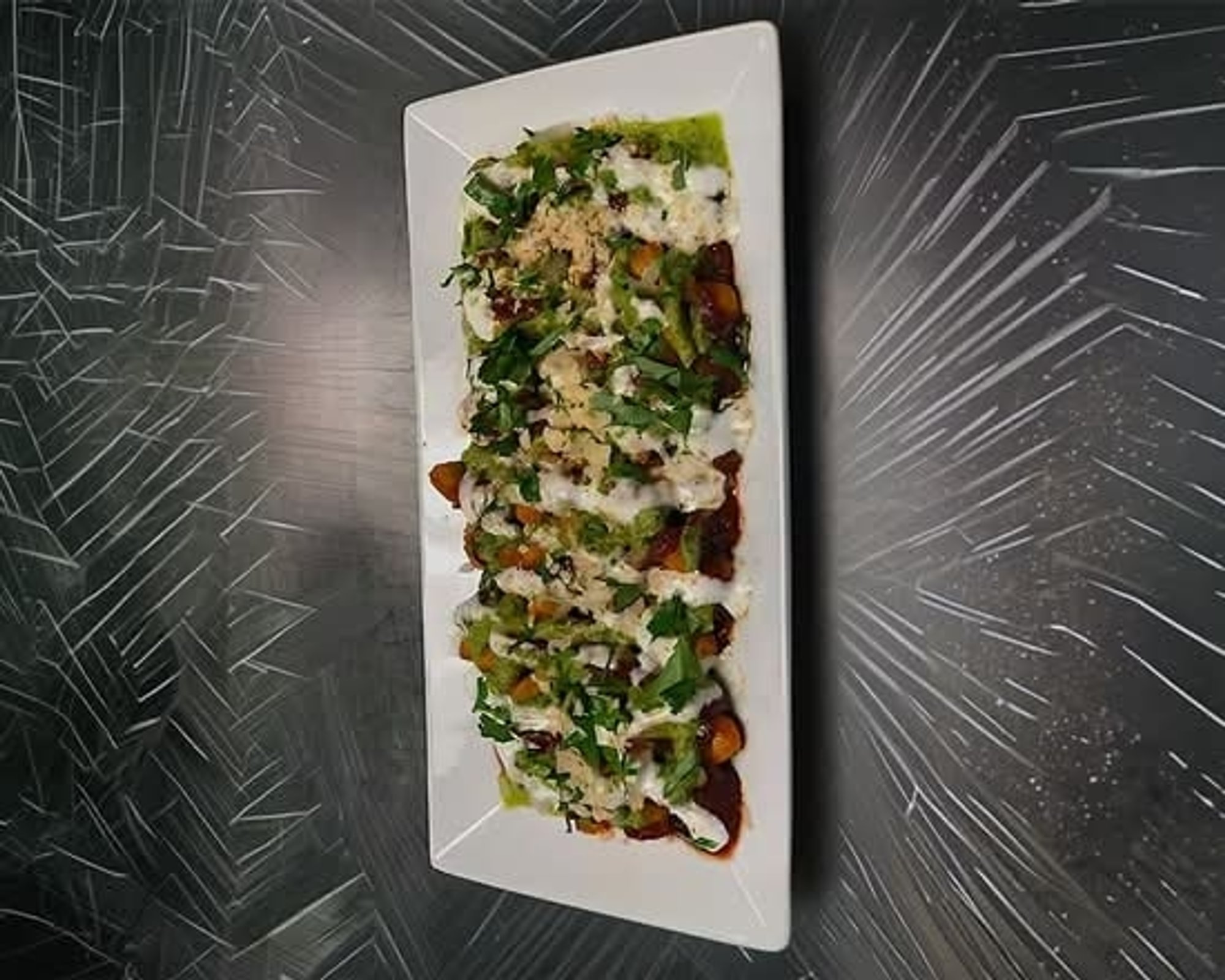 Samosa Chaat (Dairy)