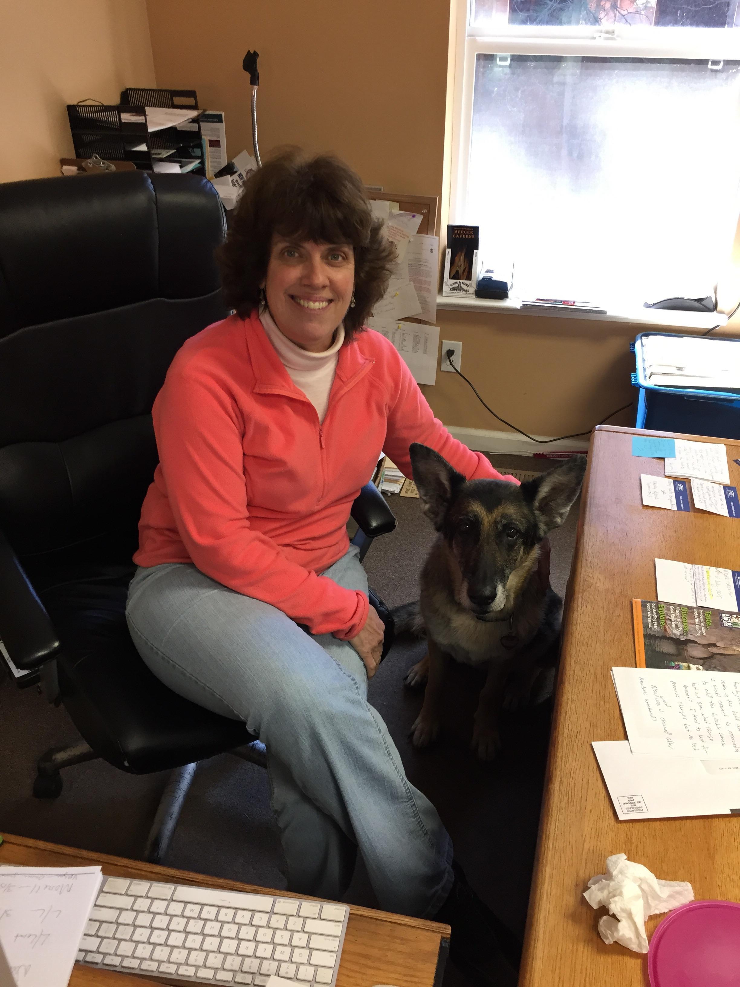 Maureen and  Heidi at the office ready to assist customers