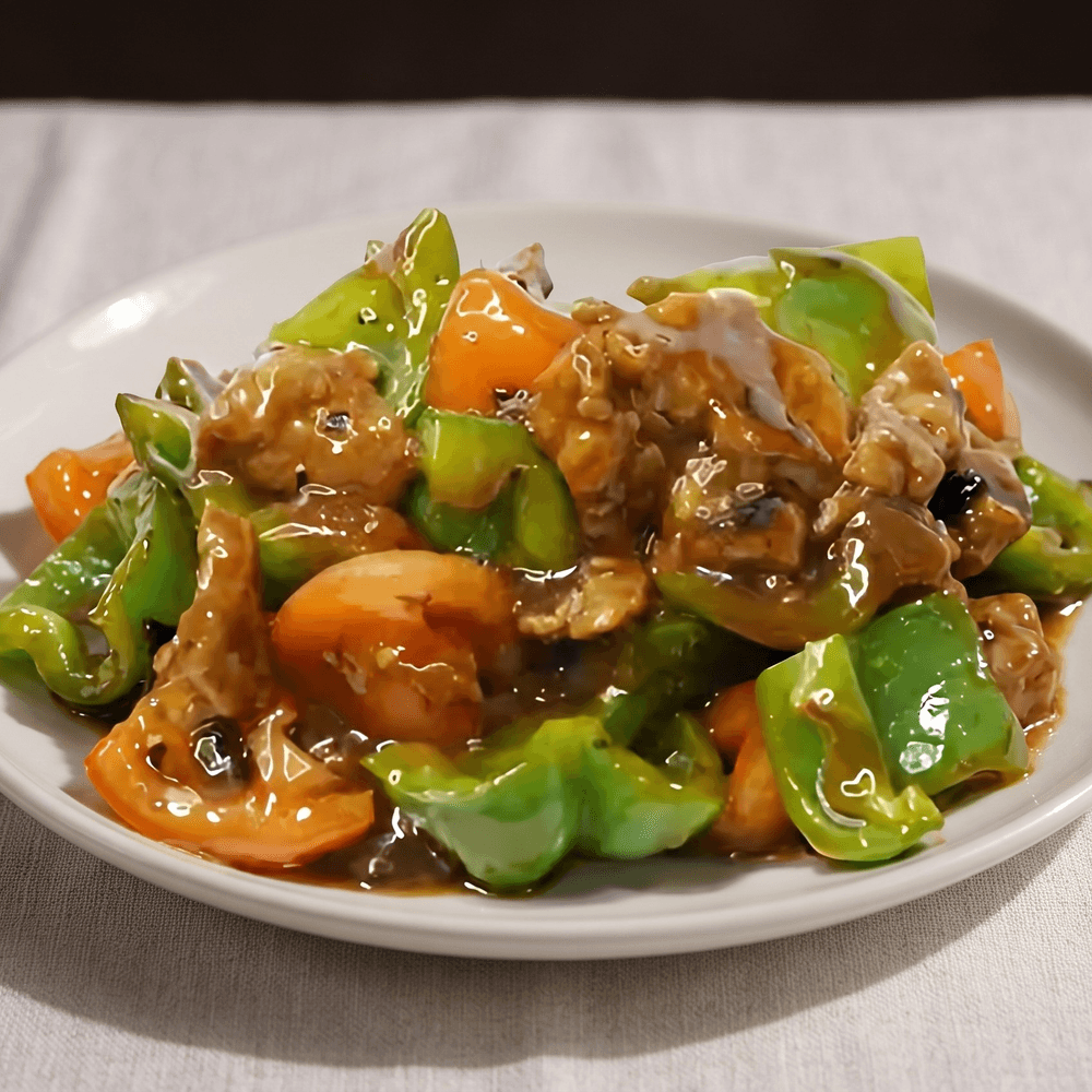 Beef, Tomato & Green Pepper