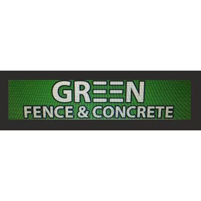 Green Fence and Concrete Logo